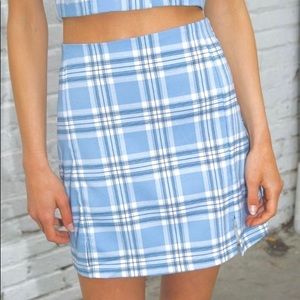 Brandy Melville CARA skirt white and blue